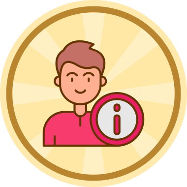 İnsan simgesinin vektör illüstrasyonu