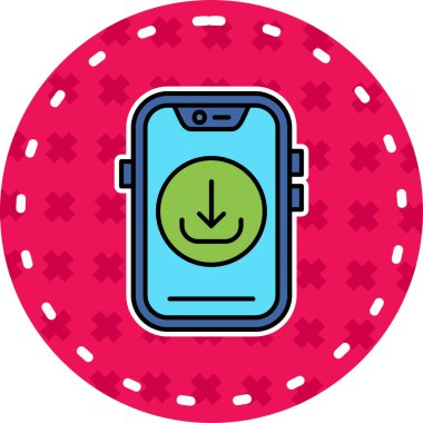 akıllı telefon simgesi vektör illüstrasyonu