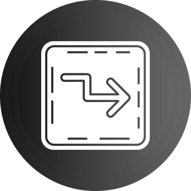 modada izole edilmiş arka grup biçiminde sağ ok simgesi