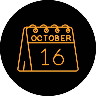 Takvim simgesinin vektör illüstrasyonu