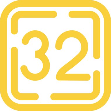 4 numaralı simge, vektör biçimi