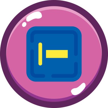 İç bakalım. Web simgesi basit illüstrasyon