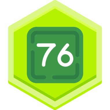 Yeşil ve sarı ikonun vektör illüstrasyonu