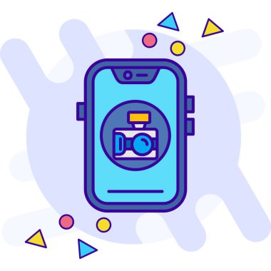 taslak vektörde sırt çantası simgesi