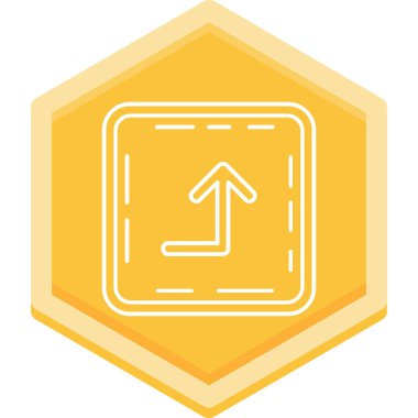 Yön. Web simgesi basit illüstrasyon