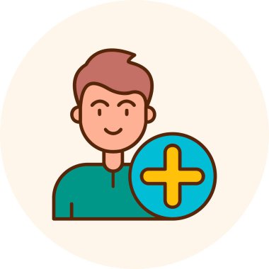 man simgesi vektör illüstrasyonu