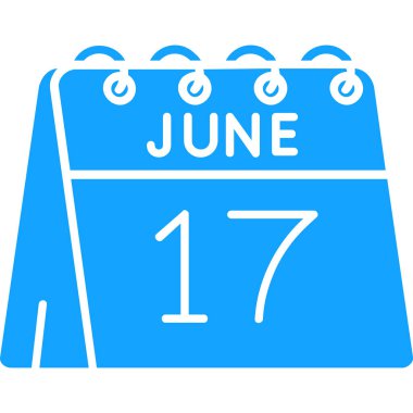 Bir takvim simgesinin vektör illüstrasyonu