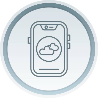 vektör bulut bilgi işlem simgesi