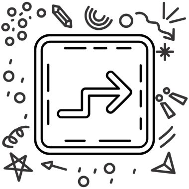 Yön ok simgesi tasarım vektörü