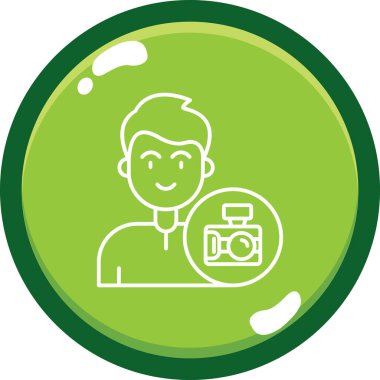 Kamera Simgesi Moda Biçiminde İzole Arkaplan