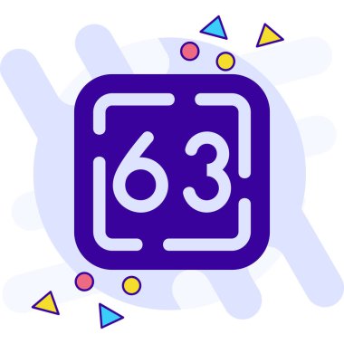 Sekizinci satır simgesi beyaz arkaplanda izole edildi. Sekizinci yıldönümü. Doğum günün kutlu olsun. Renkli taslak konsepti. vektör.