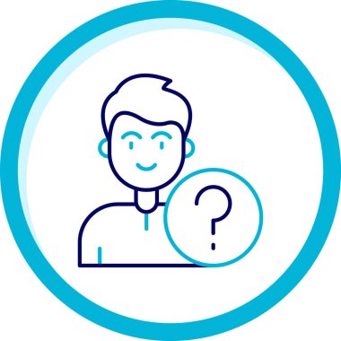 Soru işareti vektör illüstrasyonu