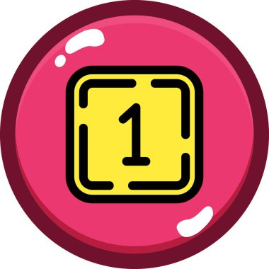 Kumarhane çipi ikonu. Web için kumarhane çipi vektör simgesi çizimi