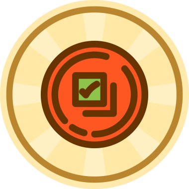 işaretleme simgesi, modern tasarım illüstrasyonu