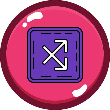 Modern bir simgenin vektör illüstrasyonu