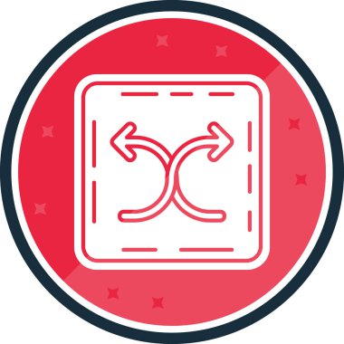 Ok. Web simgesi basit illüstrasyon