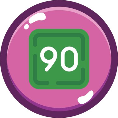 909 metre simge vektör illüstrasyonu