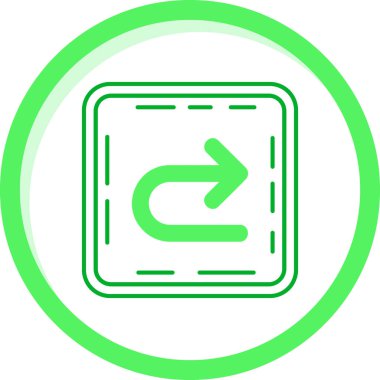 Satır biçiminde sol vektör simgesini döndür