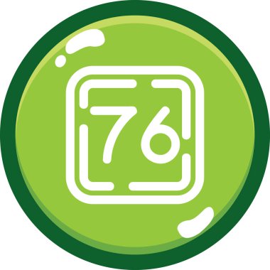 Modern yeşil ikonun vektör illüstrasyonu