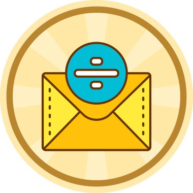 Zarf. Web simgesi basit illüstrasyon