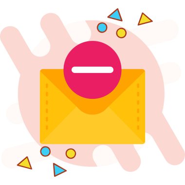 Mesaj var. Web simgesi basit tasarım