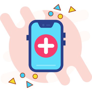 mobil sağlık hizmetleri simgesi