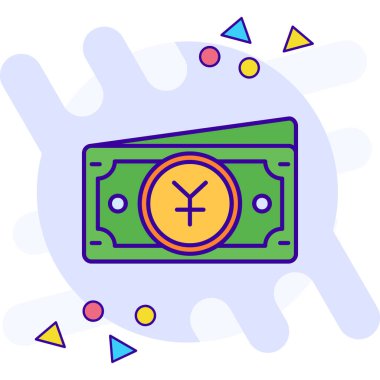 para ve finans simgesi, vektör illüstrasyonu