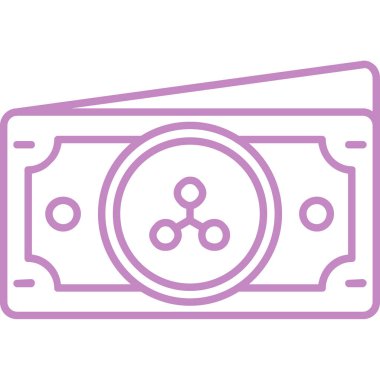 para simgesi ana hat biçiminde banknotlar