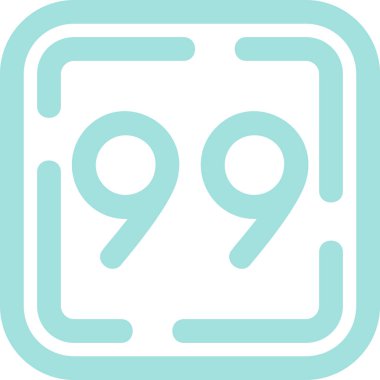 8 numaralı işaret simgesi, vektör illüstrasyon tasarımı