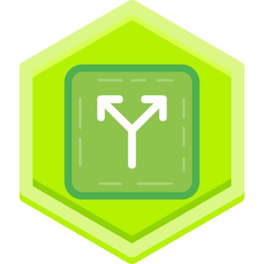 Yeşil bir simgenin vektör illüstrasyonu