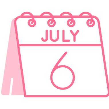 Takvim simgesi, vektör çizimi