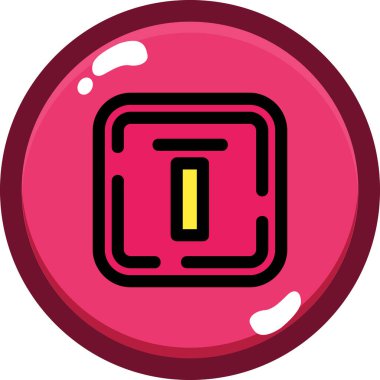 Oyun ikonu vektör illüstrasyonu. Basit vektör simgesi