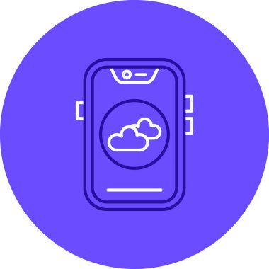 Bulut deposu. Basit resimleme