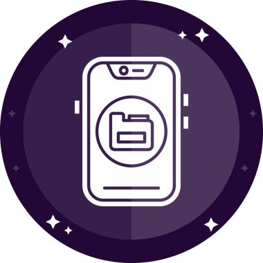 Smartphone Simgesi, vektör illüstrasyonu