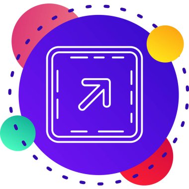 Çizgi kaykayı simgesi gri arkaplanda izole edildi. Olağanüstü bir spor. Spor malzemeleri. Renkli taslak konsepti. Vektör.