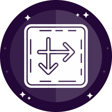 Modern bir simgenin vektör illüstrasyonu