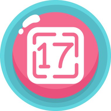 Takvim simgesi vektör illüstrasyonu