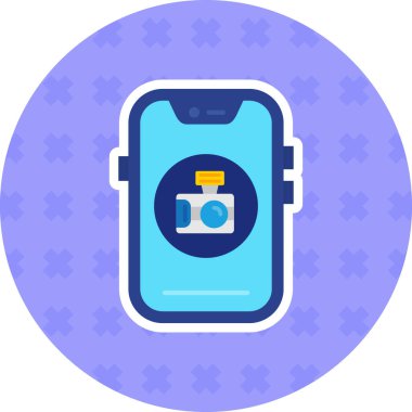 Sırt çantası. Web simgesi basit illüstrasyon