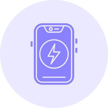 Mobil simgenin vektör illüstrasyonu