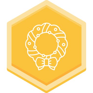 Bir çiçek simgesinin vektör illüstrasyonu