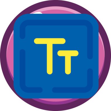 Bir harfin vektör illüstrasyonu