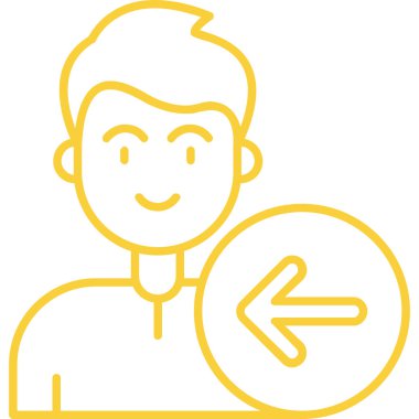 Çapraz işareti olan bir adamın vektör çizimi