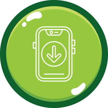 Akıllı seğirme. Web simgesi vektör illüstrasyonu