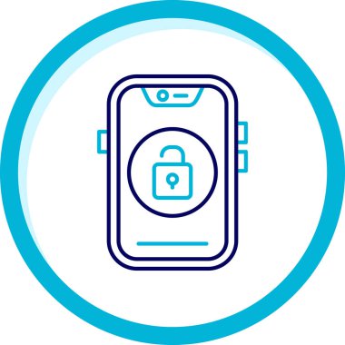 Akıllı telefon simgesinin vektör illüstrasyonu