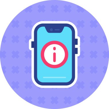 Cep telefonu. Web simgesi basit tasarım