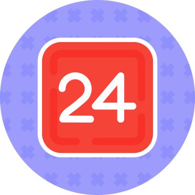 4 numaralı simge vektör çizimi