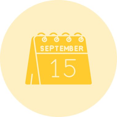 Takvim simgesinin vektör illüstrasyonu