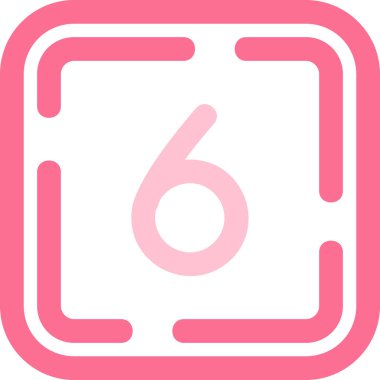 6 numaralı simge işareti tasarımı