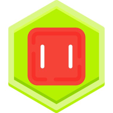 Rozet rozet simgesi düz stil