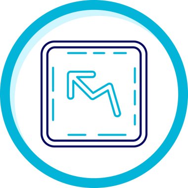 Yol simgesi vektör illüstrasyonu